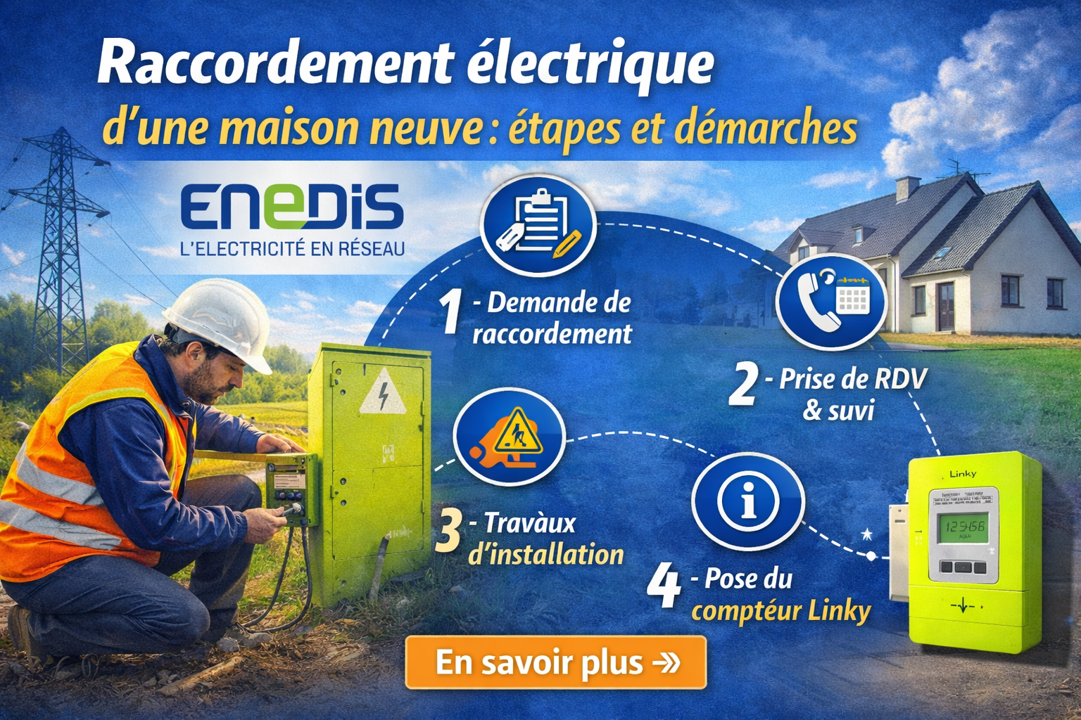 Demande de raccordement Enedis : démarches et formulaires 2026